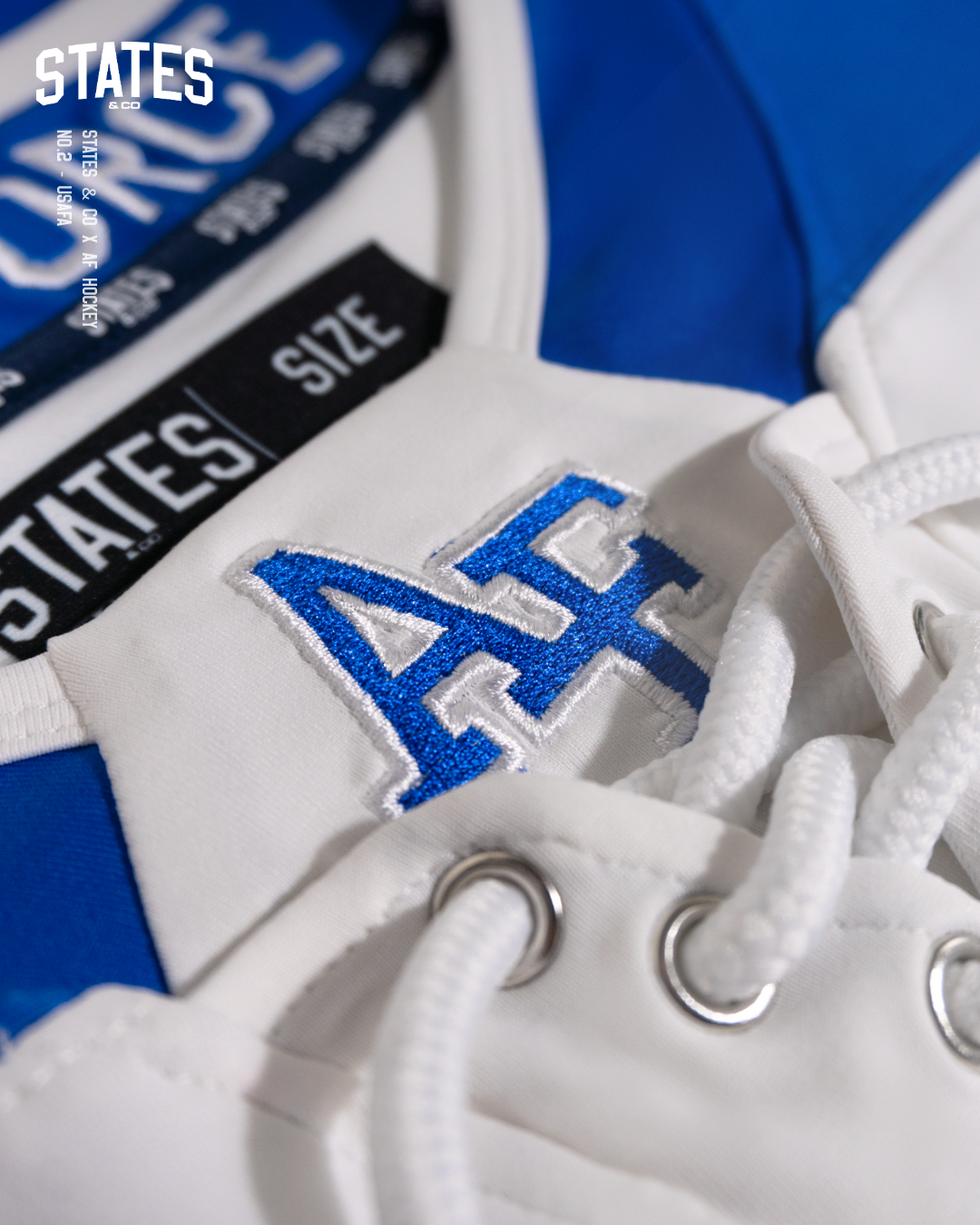 White USAFA On-Ice Youth Authentic Jersey