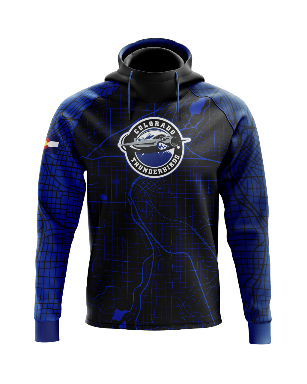 Thunderbirds Topographic Scuba Hoodie