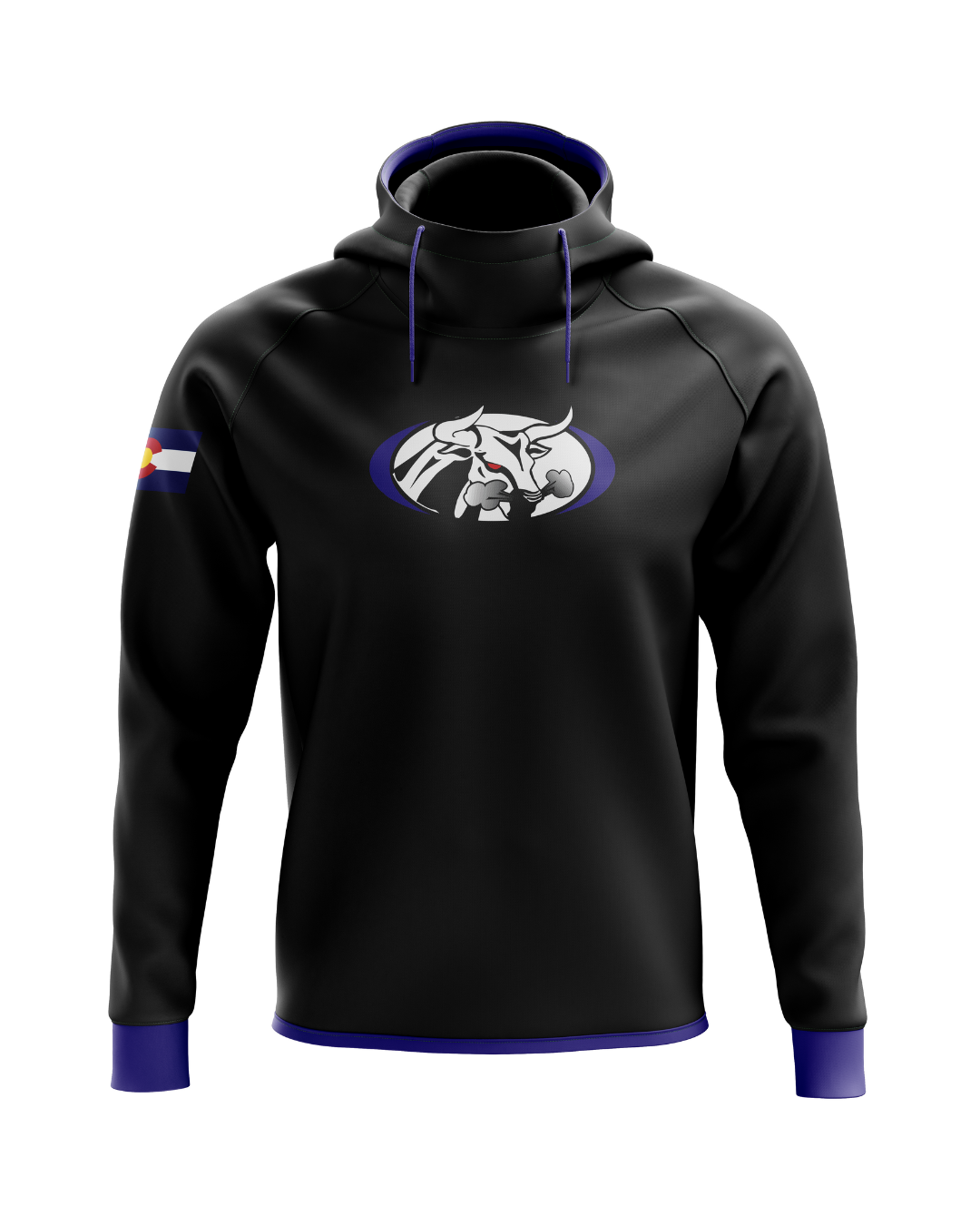 Colorado Rampage Blackout Scuba Hoodie
