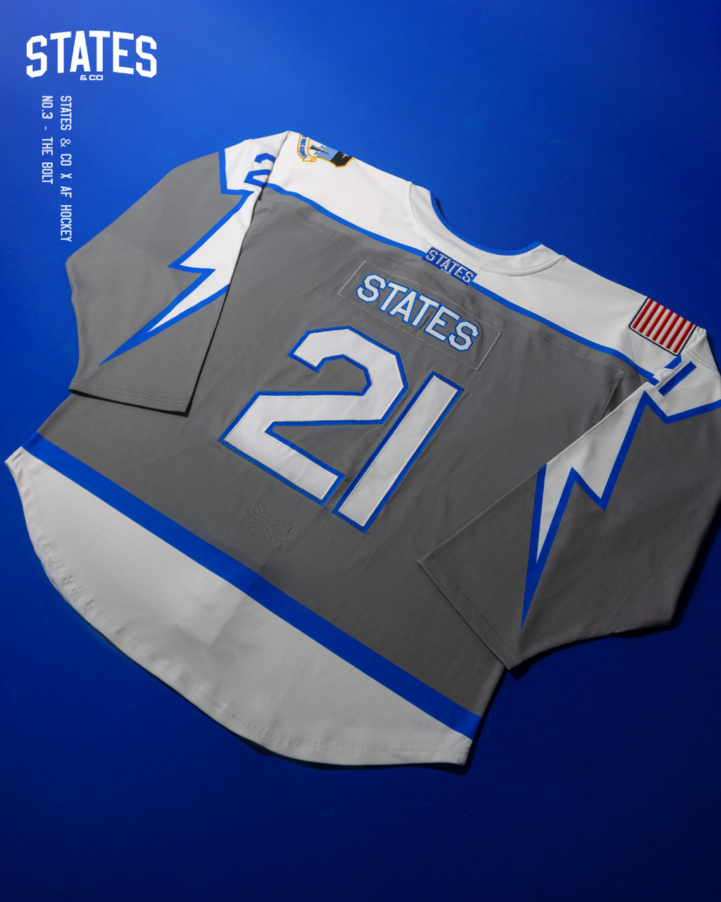 Gray Bolt Alternate On-Ice Men's Authentic Jersey