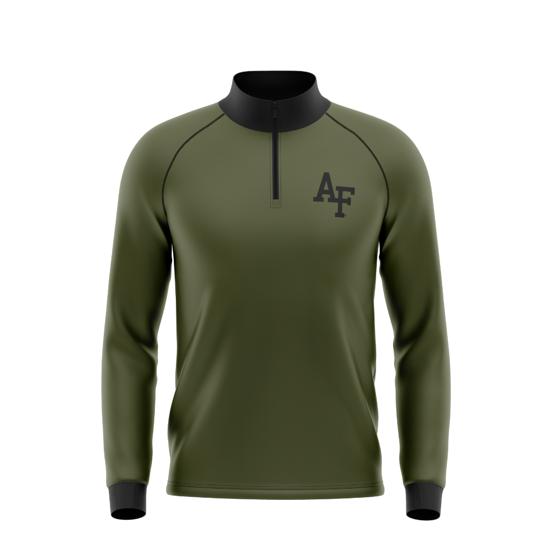 Air Force Green Quarter Zip (Youth and Adult Sizes)
