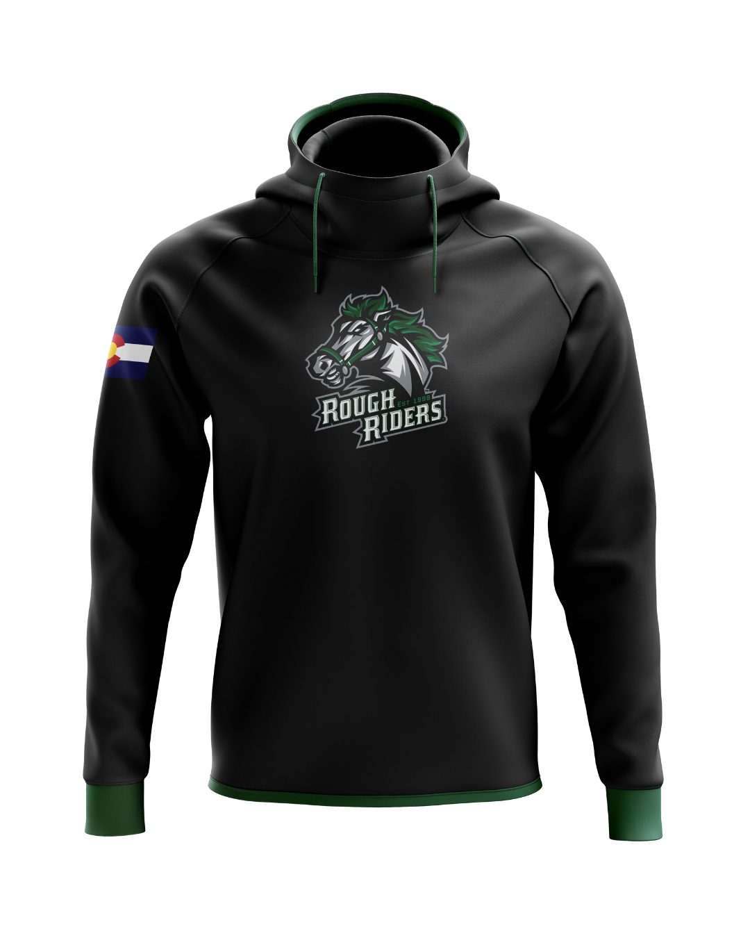 Rough Riders Blackout Scuba Hoodie