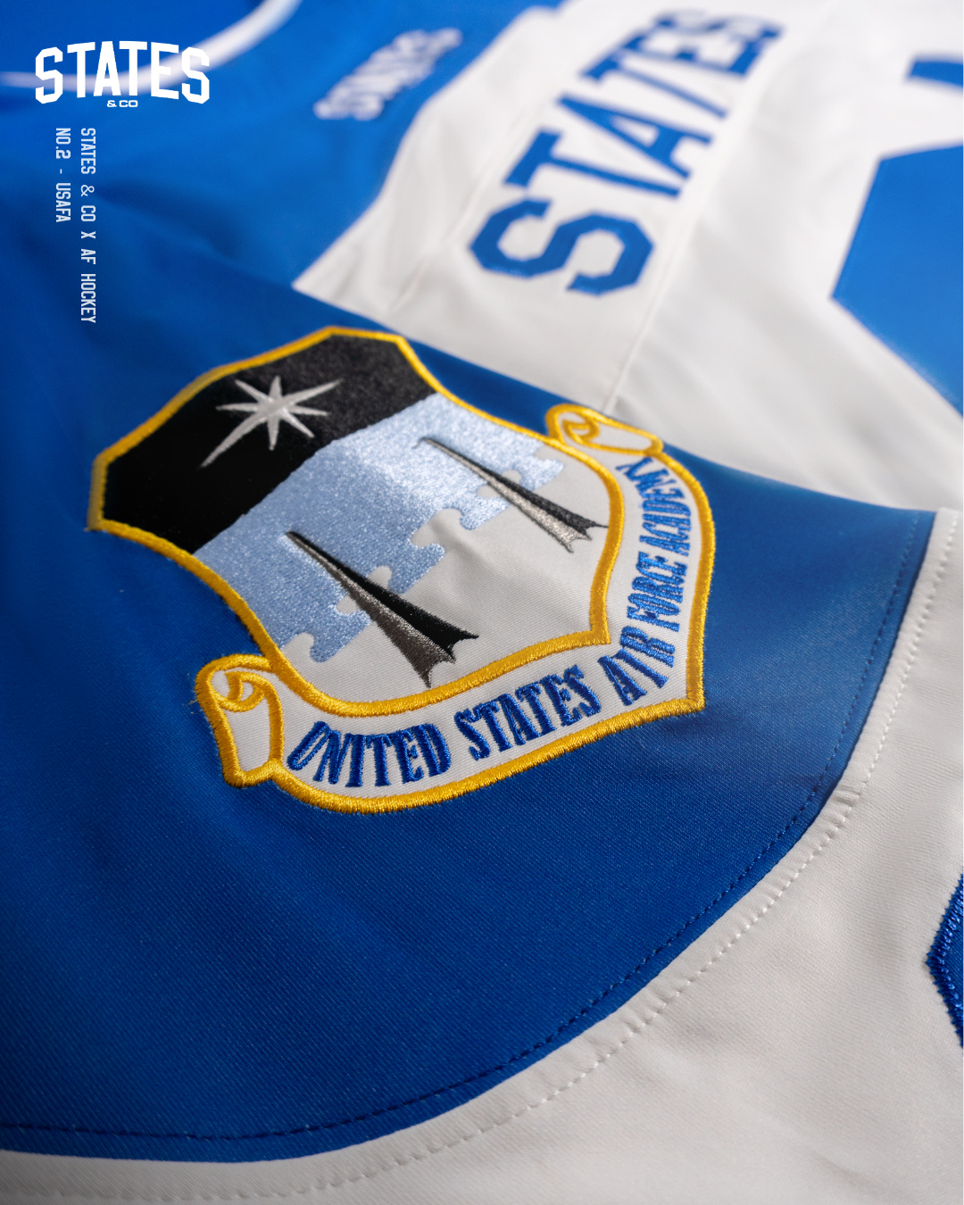 White USAFA On-Ice Youth Authentic Jersey