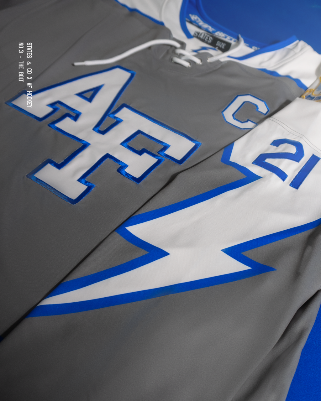 Gray Bolt Alternate On-Ice Men's Authentic Jersey