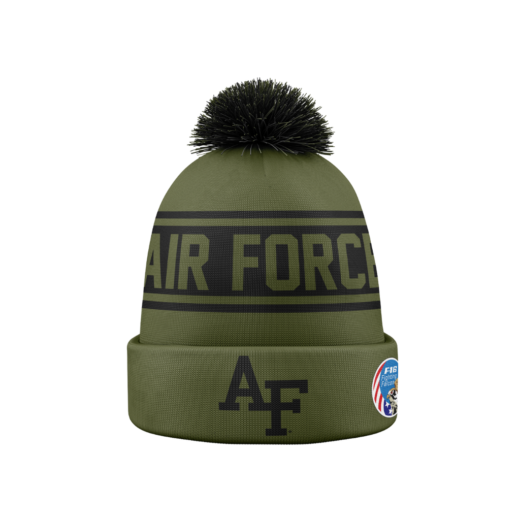 Air Force APLS Green Pom Beanie