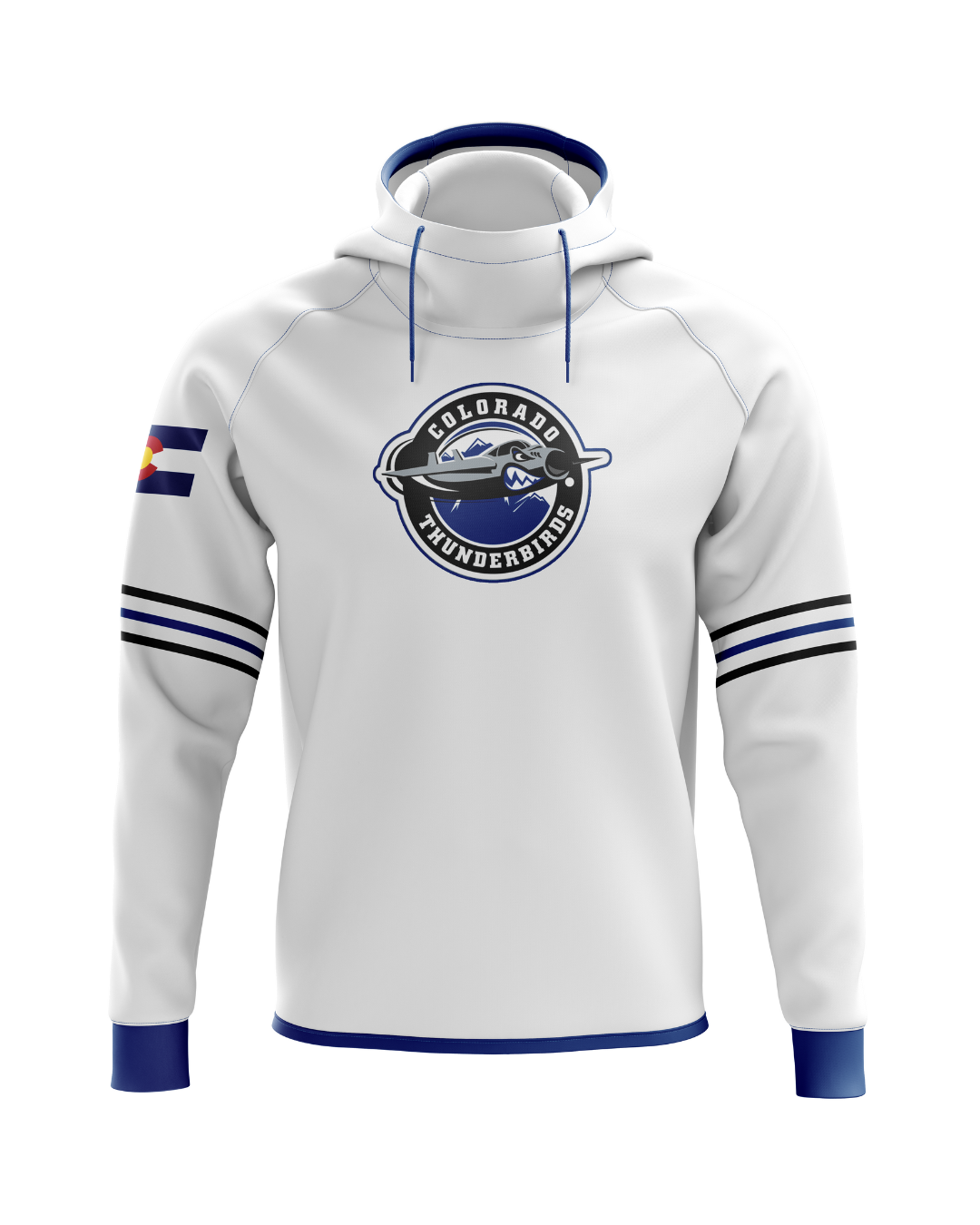 Thunderbirds Whiteout Scuba Hoodie