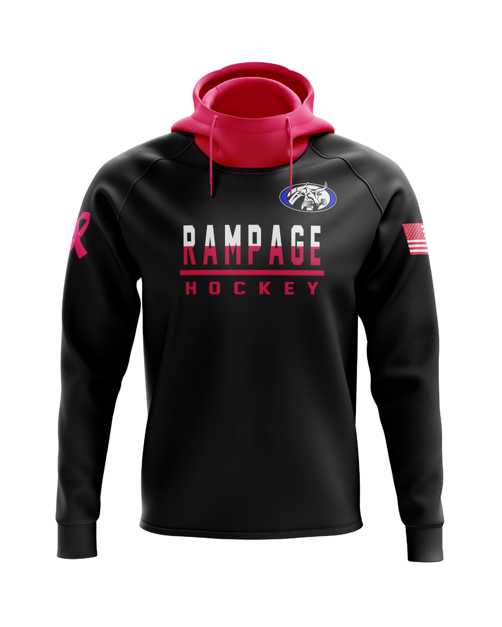 Colorado Rampage Breast Cancer Awareness Scuba Hoodie