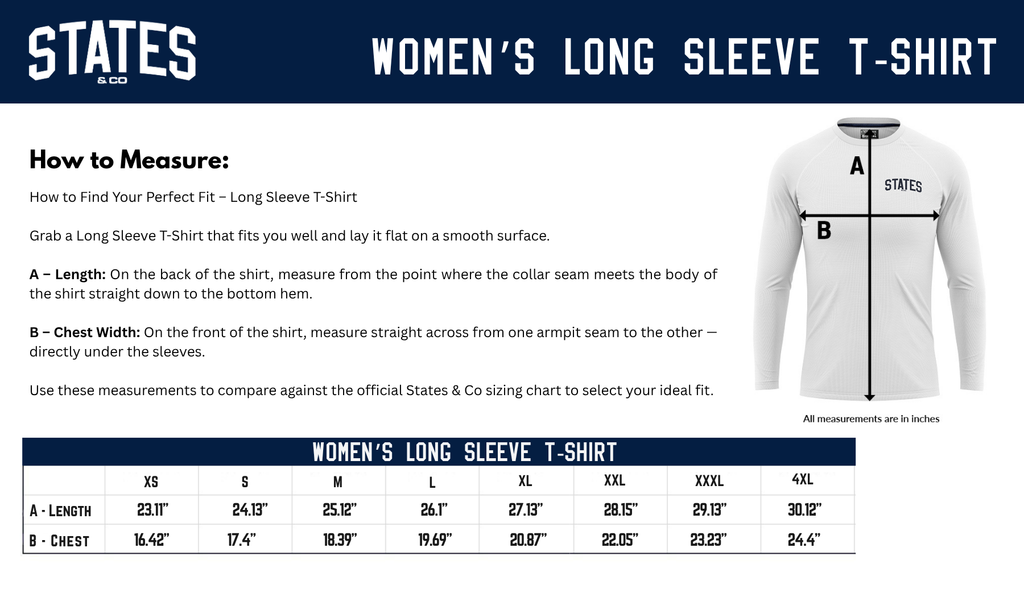 Pittsburgh Vengeance Performance Long Sleeve Tee (Youth and Adult Sizes)