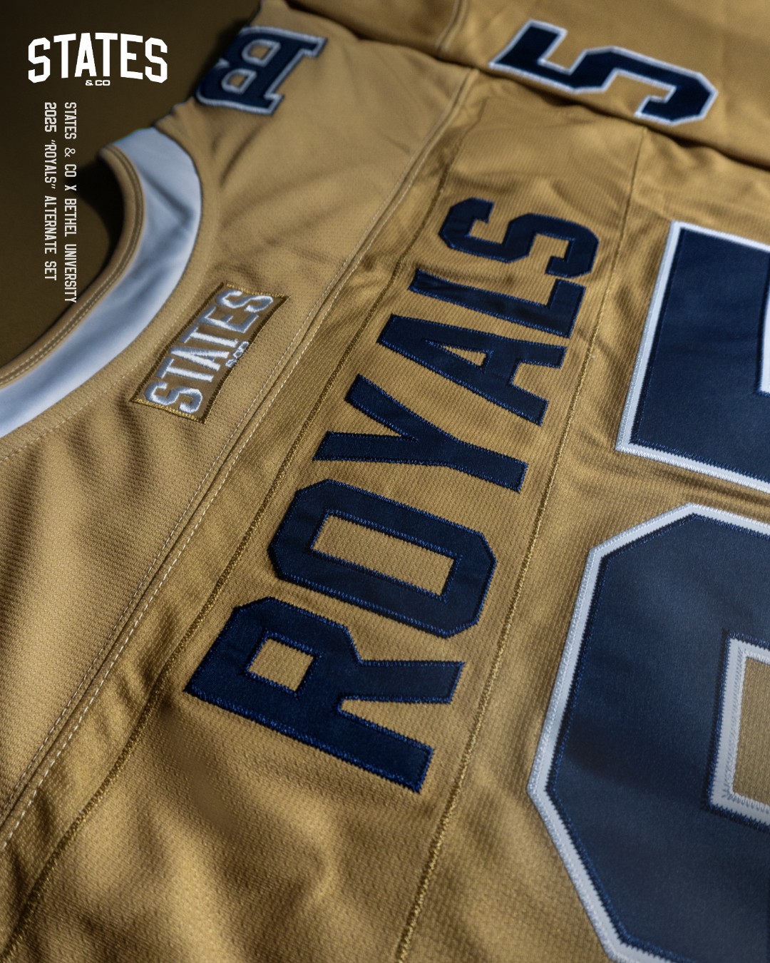 2025 Bethel University Gold On-Ice Men's Authentic Jersey