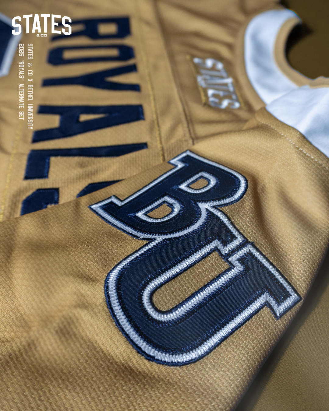 2025 Bethel University Gold On-Ice Men's Authentic Jersey