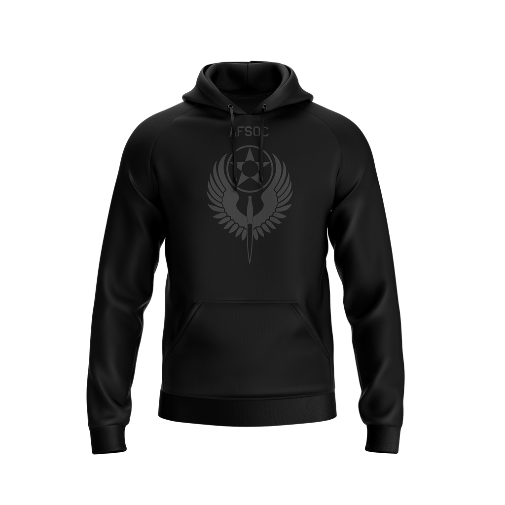AFSOC On-Field Black Fleece-Lined Men's Hoodie