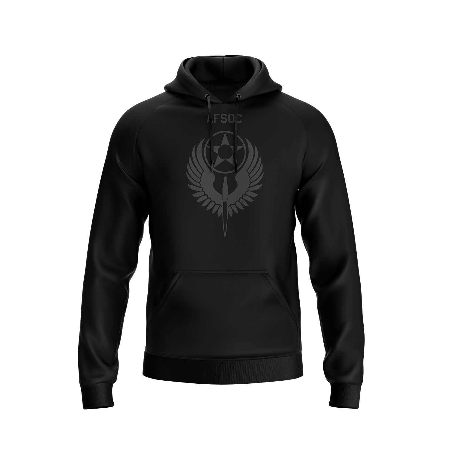 AFSOC On-Field Black Fleece-Lined Men's Hoodie