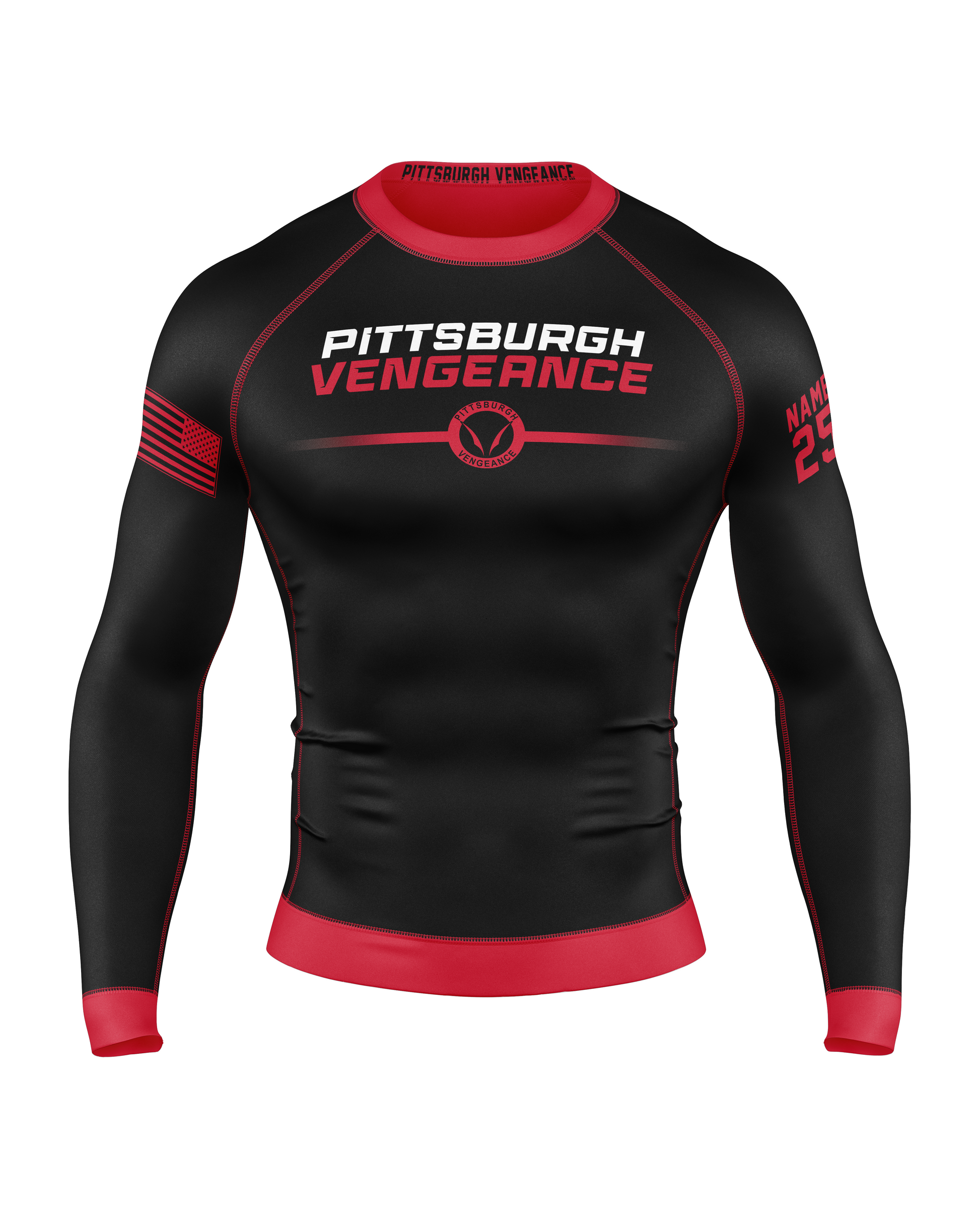 Pittsburgh Vengeance Compression Top 2 (Youth and Adult Sizes)