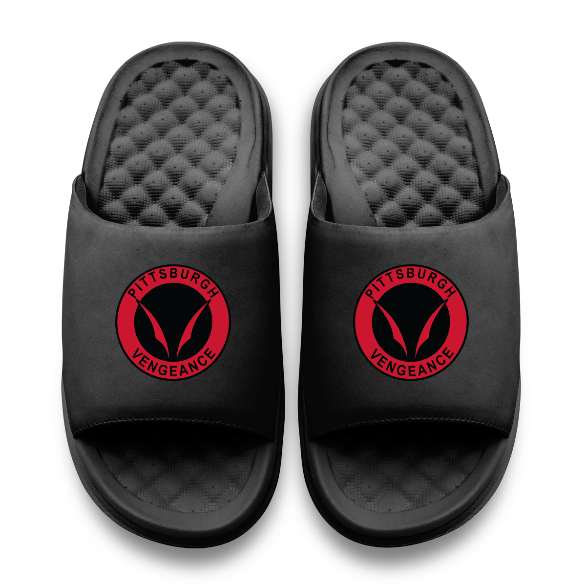 Pittsburgh Vengeance Hockey Red Logo Black Motive