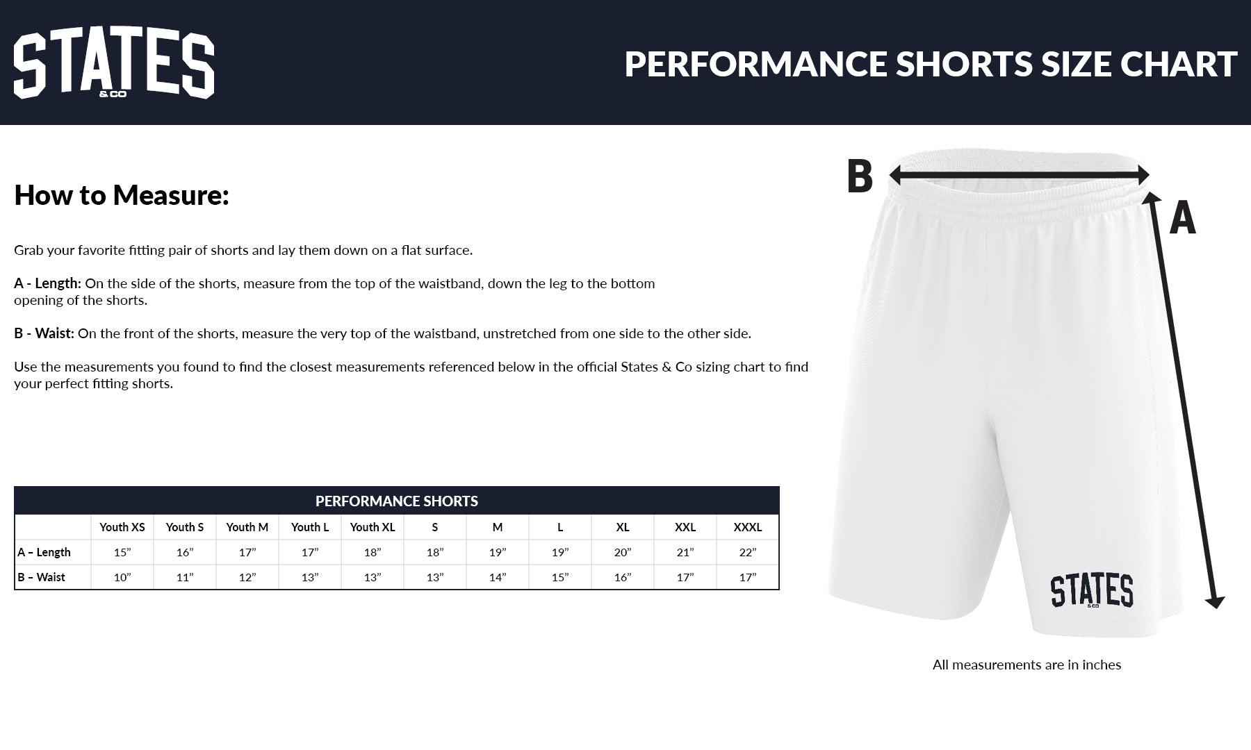 Pittsburgh Vengeance Performance Shorts (Youth and Adult Sizes)