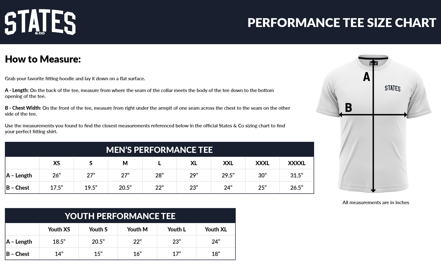 Pittsburgh Vengeance Performance Tee (Youth and Adult Sizes)