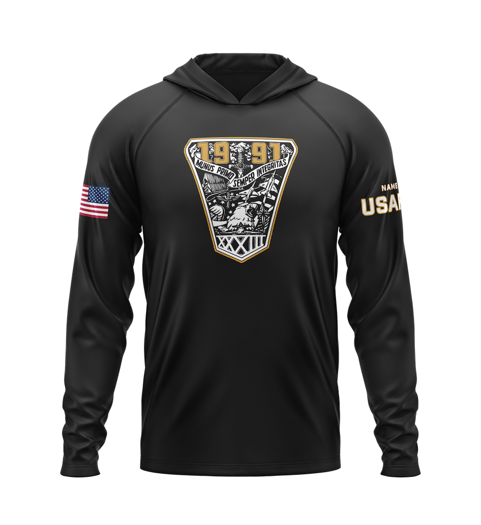 USAFA Class of 91 Lightweight Hoodie - Black