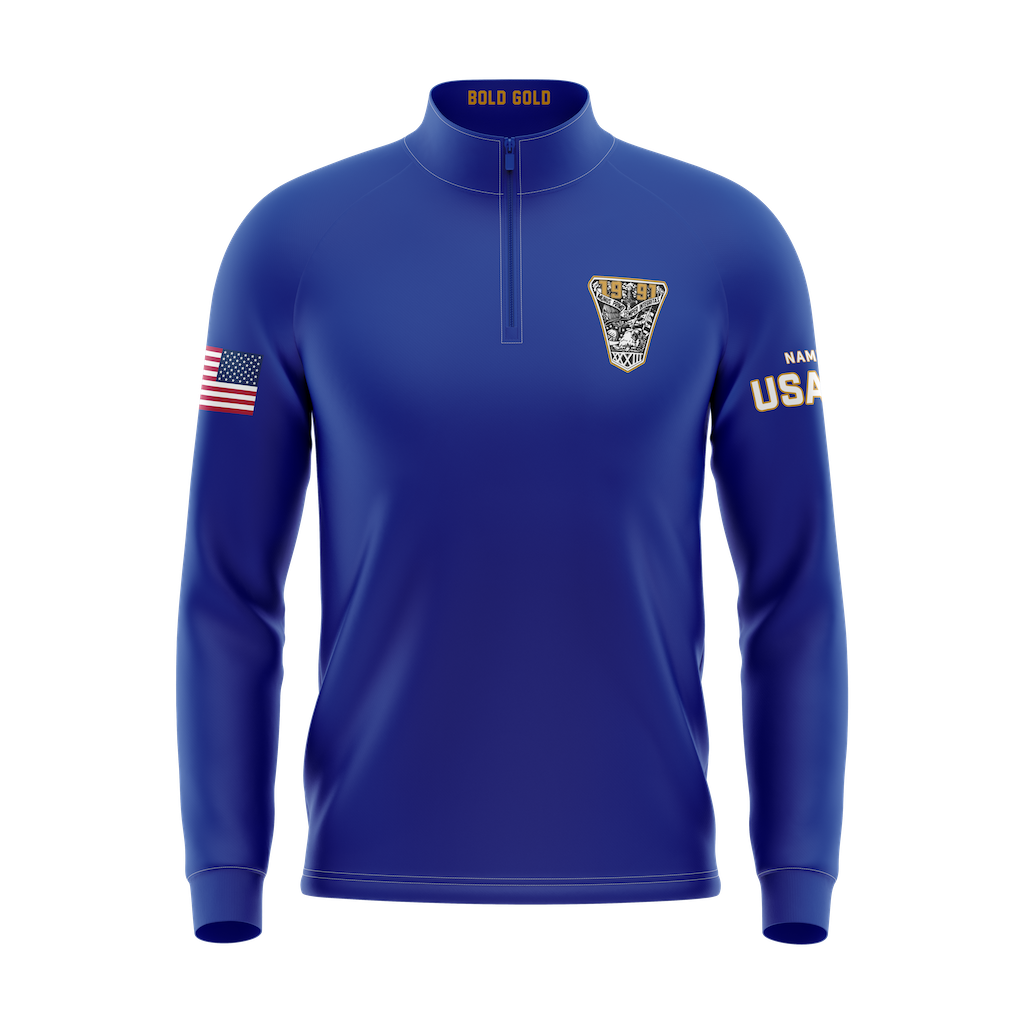 USAFA Class of 91 1/4 Zip - Blue