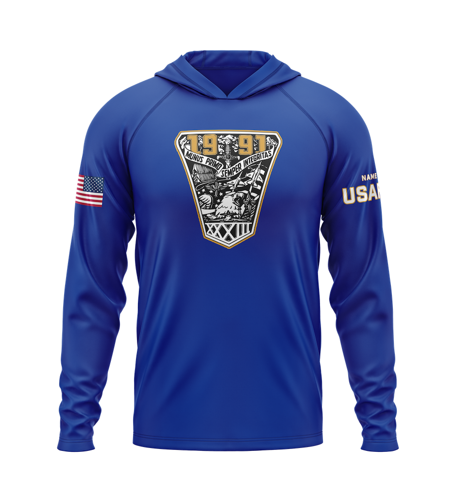 USAFA Class of 91 Lightweight Hoodie - Blue