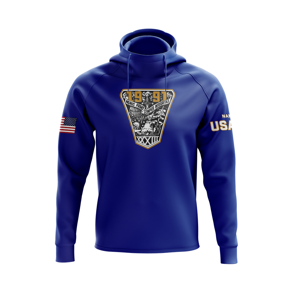 USAFA Class of 91 Scuba Hoodie - Blue