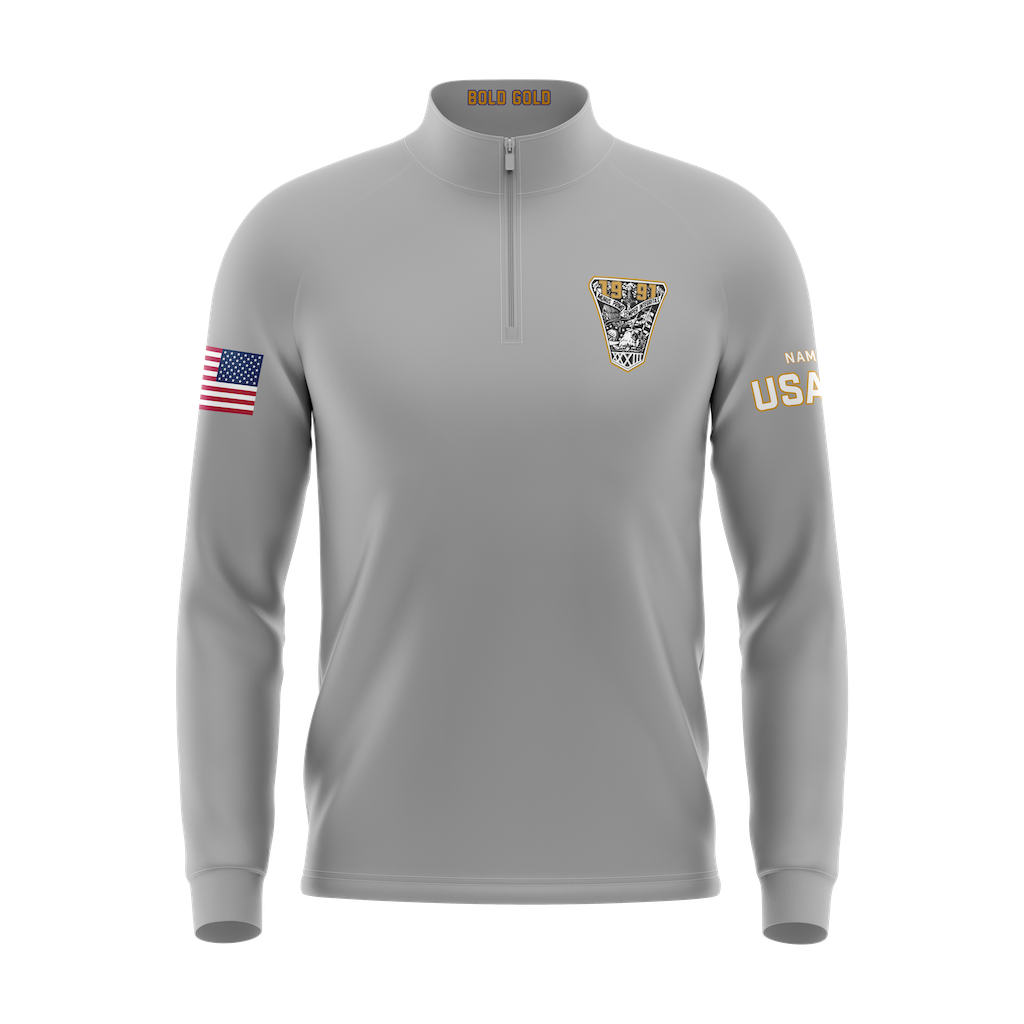 USAFA Class of 91 1/4 Zip - Grey