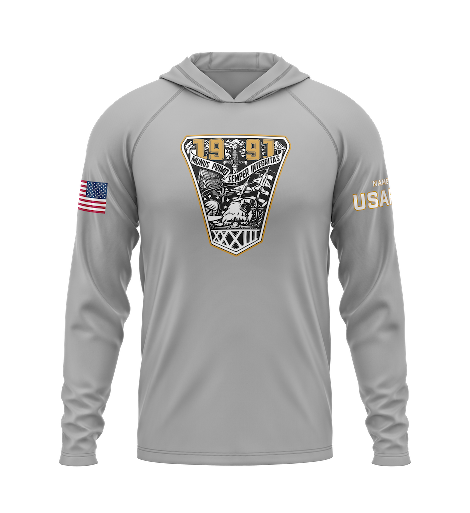 USAFA Class of 91 Lightweight Hoodie - Grey