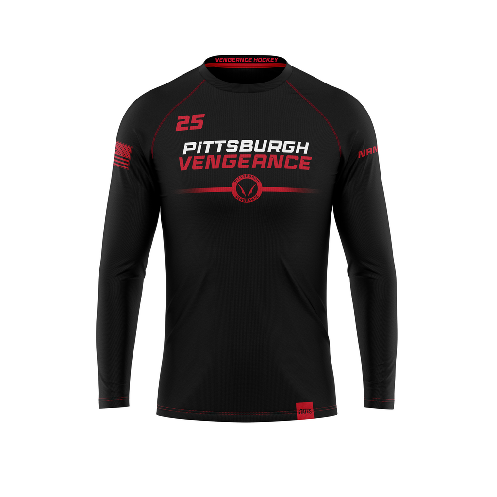 Pittsburgh Vengeance Performance Long Sleeve Tee (Youth and Adult Sizes)