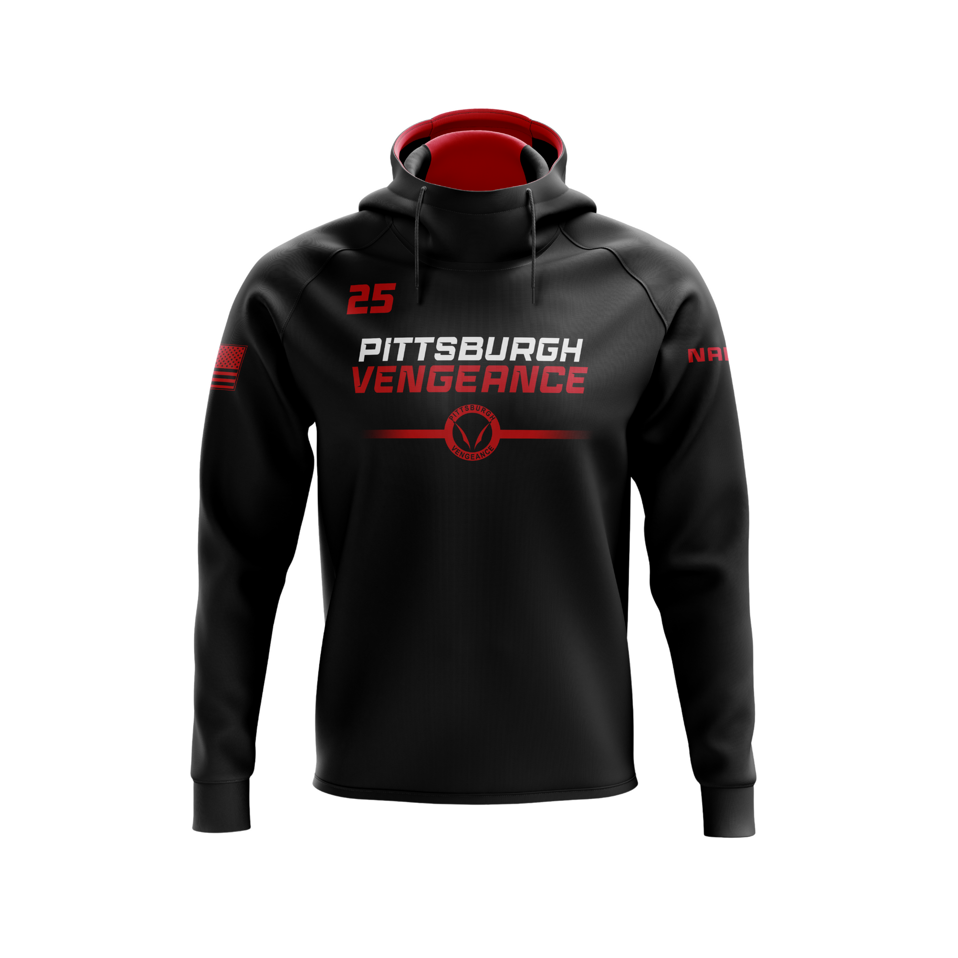 Pittsburgh Vengeance Fleece-Lined Scuba Hoodie (Youth and Adult Sizes