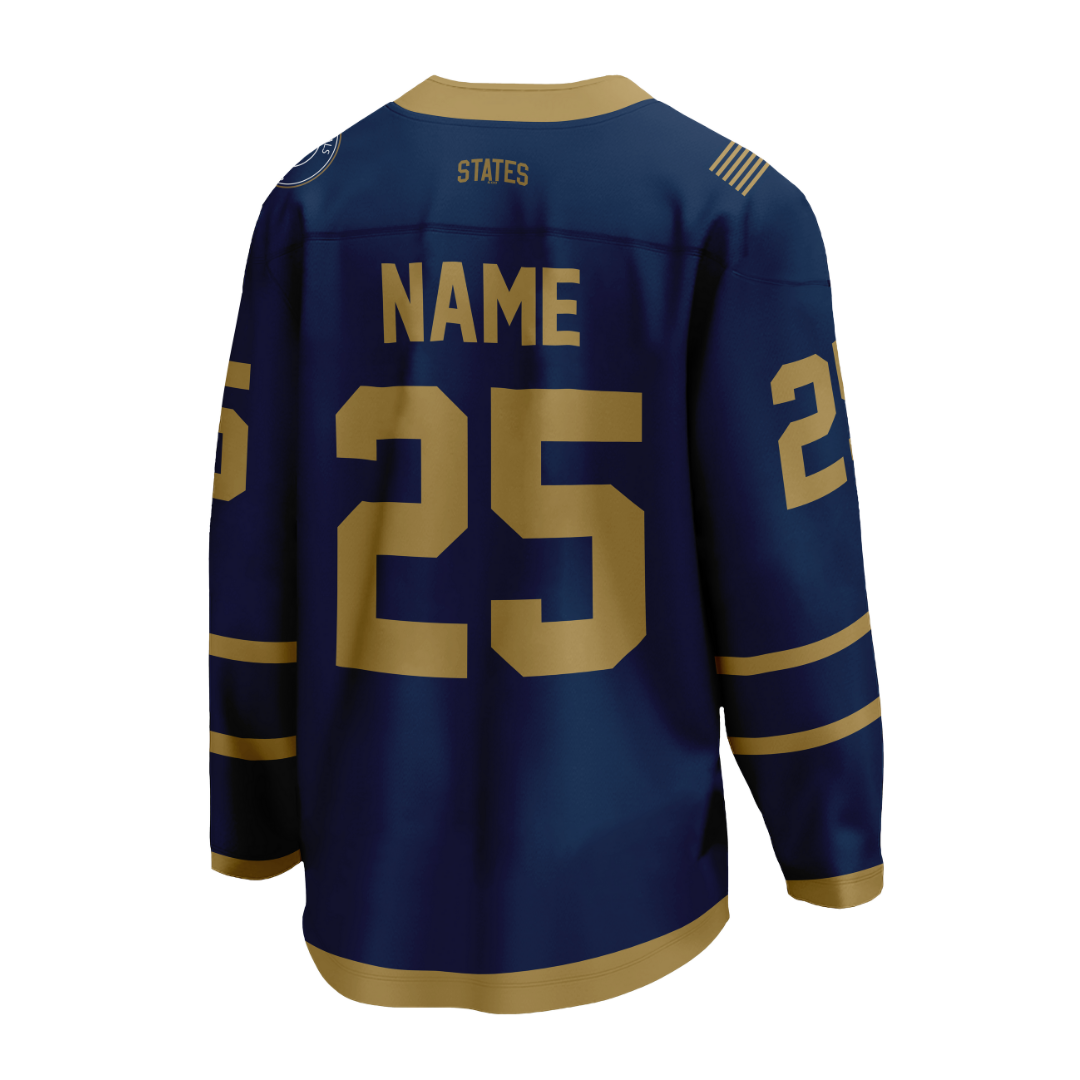 2025 Bethel University Blue On-Ice Men's Authentic Jersey
