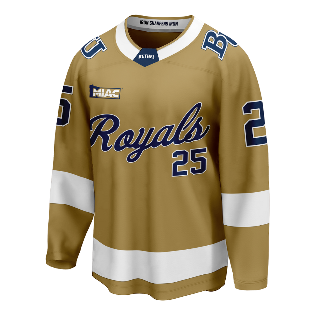 2025 Bethel University Gold On-Ice Youth Authentic Jersey
