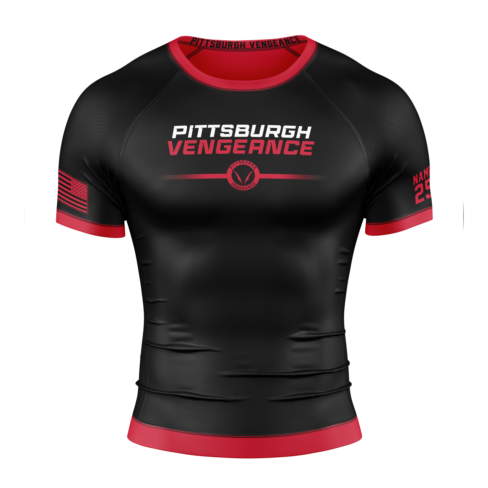 Pittsburgh Vengeance Compression Top 2 (Youth and Adult Sizes)