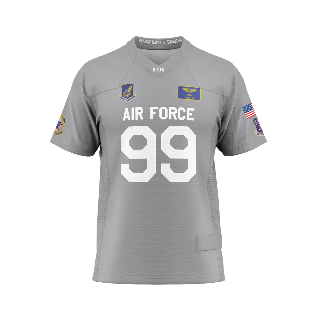 Klepto Memorial 2025 USAFA Air Power Legacy Series F-16 Football Jersey (Men's)
