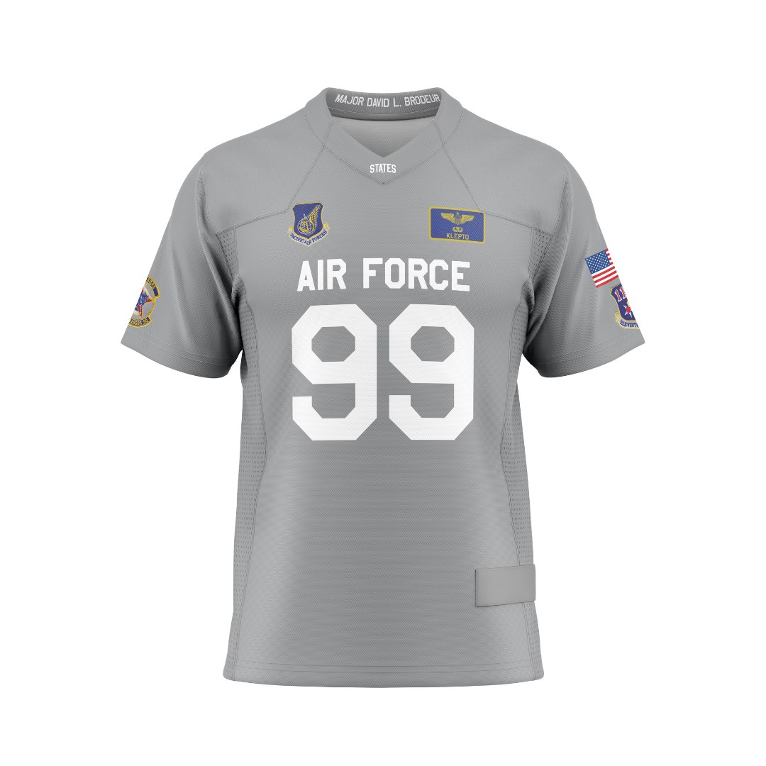 Klepto Memorial 2025 USAFA Air Power Legacy Series F-16 Football Jersey (Men's)