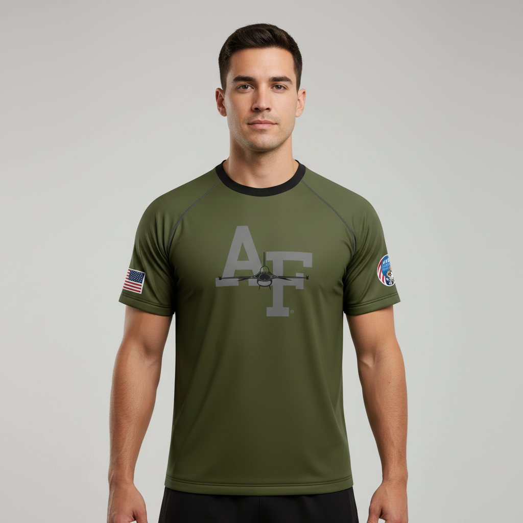 Air Force Viper Green Performance Tee (Youth and Adult Sizes)