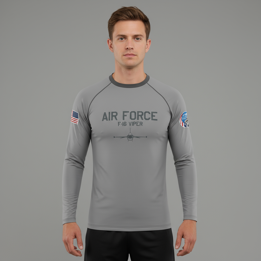 Air Force F-16 VIPER Performance Long Sleeve Tee (Youth and Adult Sizes)