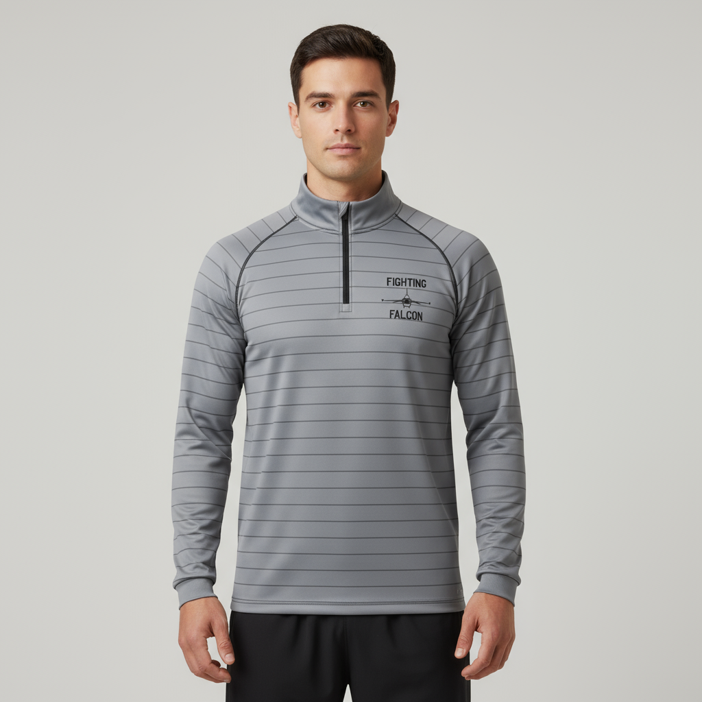 Air Force Fighting Falcon Striped Quarter Zip (Youth and Adult Sizes)