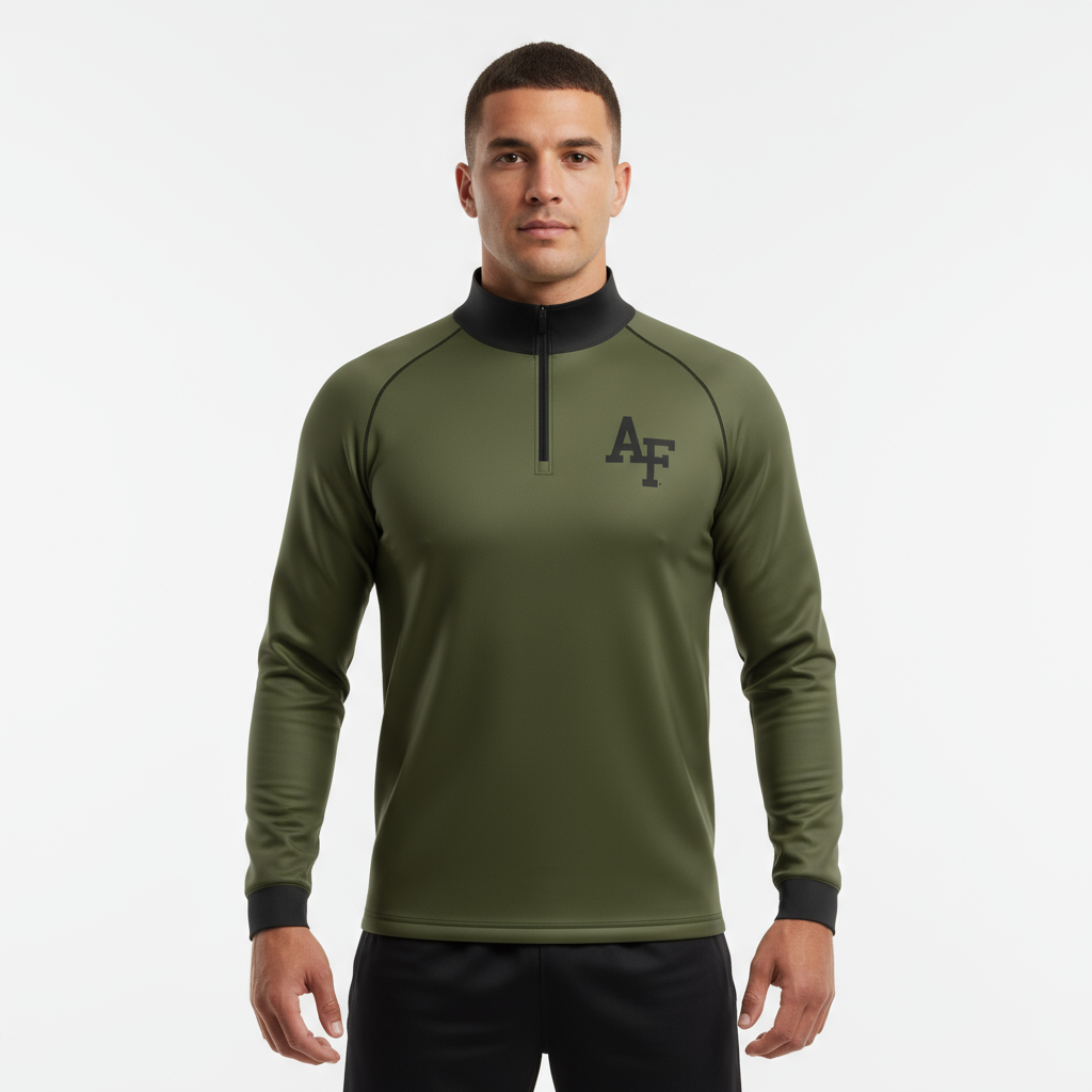 Air Force Green Quarter Zip (Youth and Adult Sizes)