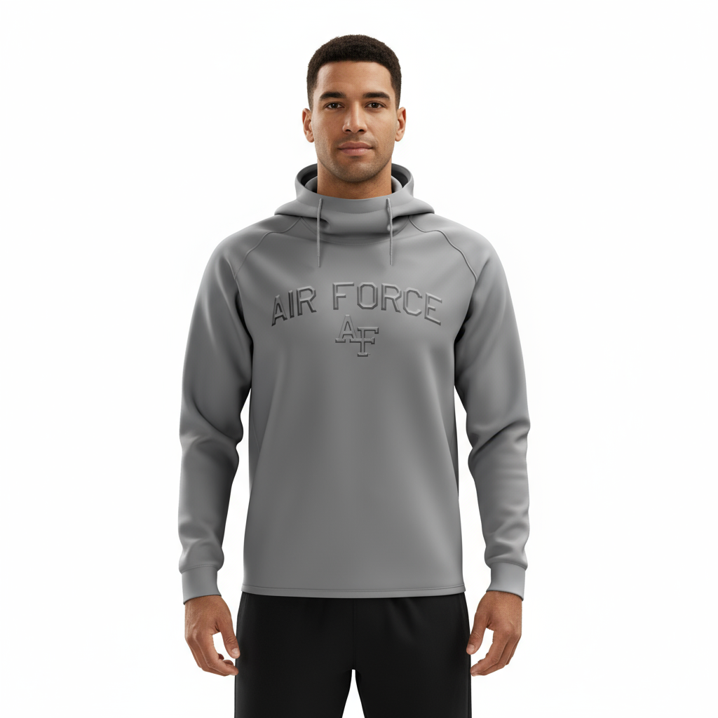 Air Force Arched Embossed Fleece-Lined Hoodie (Youth and Adult Sizes)