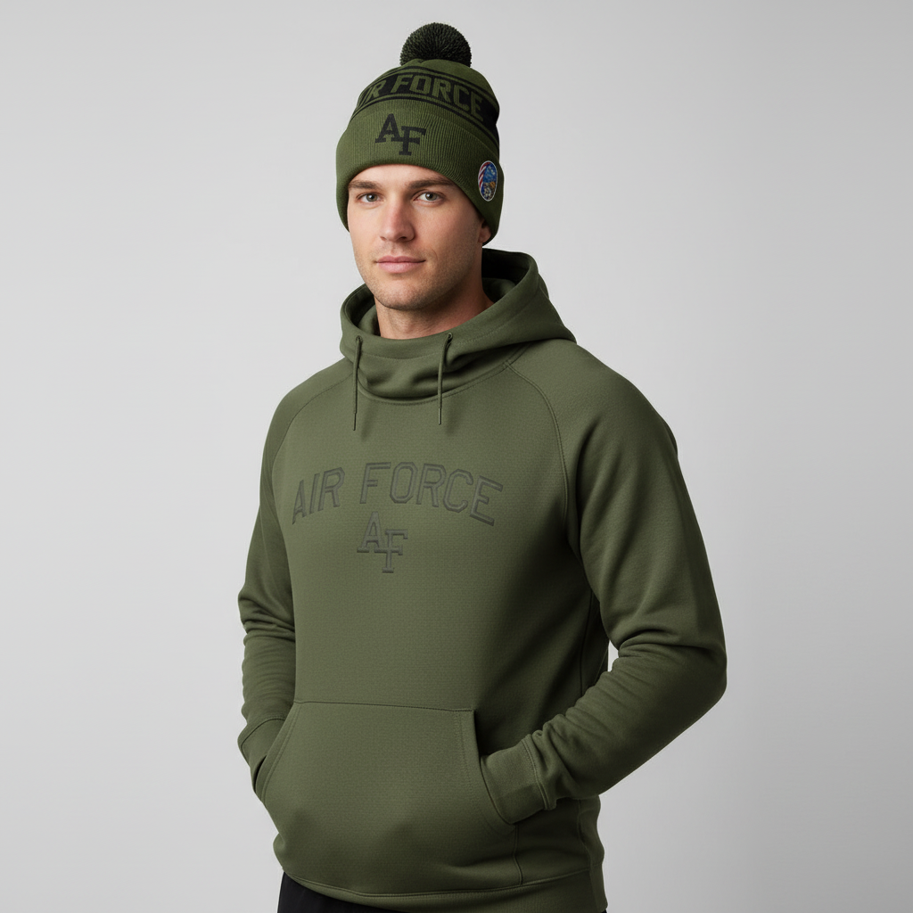 Air Force APLS Green Pom Beanie