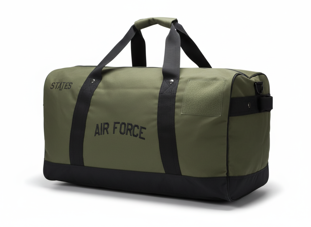 Air Force APLS Green Canvas Fighting Falcon Flight Bag