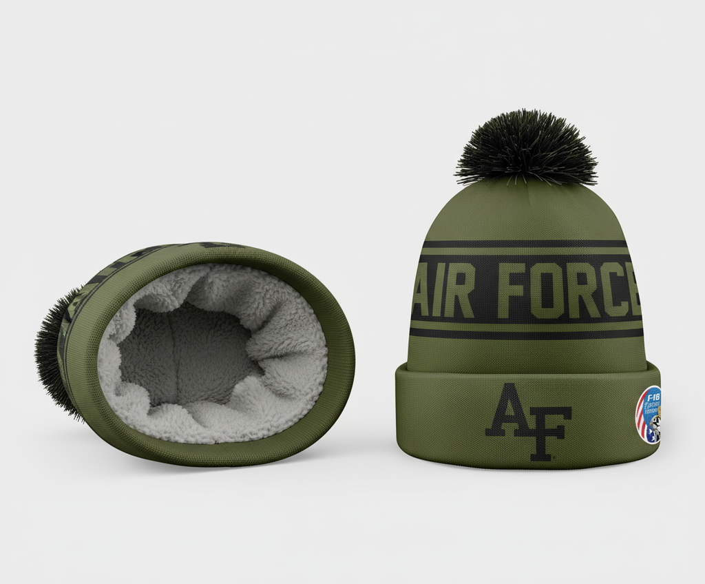 Air Force APLS Green Pom Beanie
