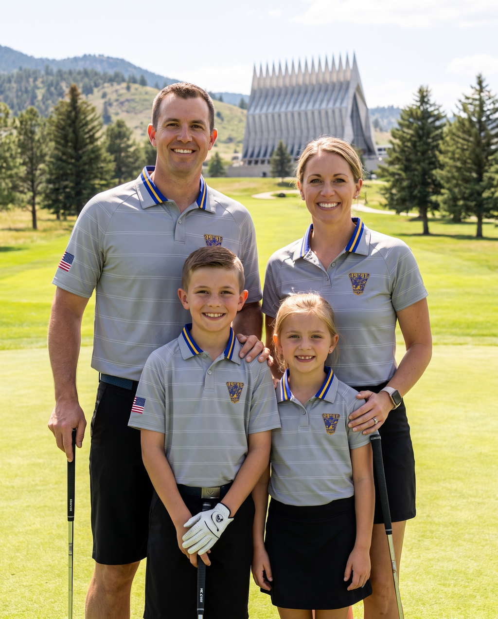 USAFA Class of 91 Bold Gold Polo