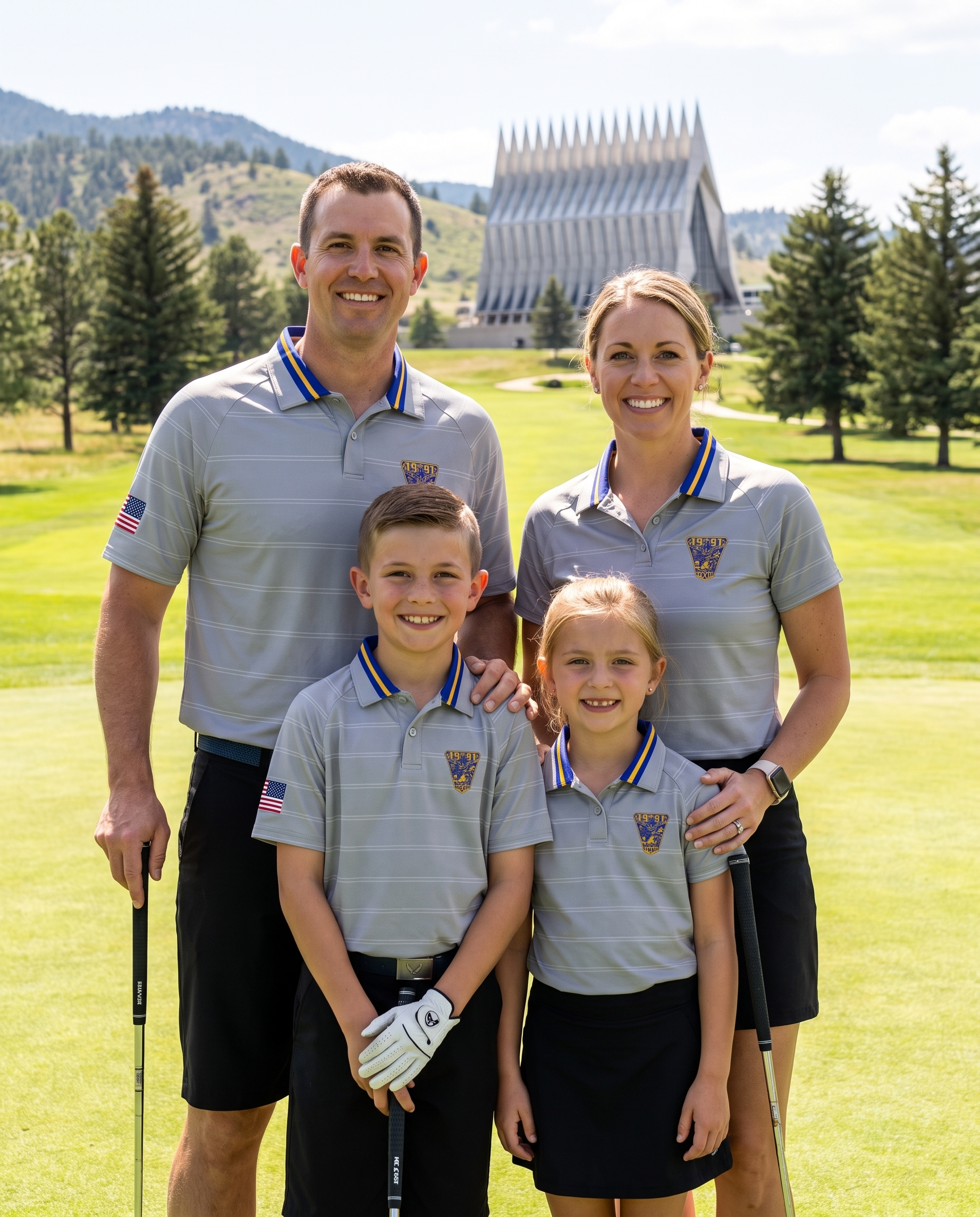 USAFA Class of 91 Bold Gold Polo